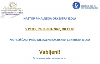 Nastop na ploščadi Medgeneracijskega centra Izola